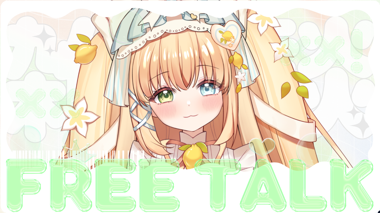 雑談配信のテンプレプレビュー