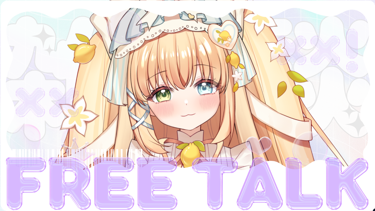 雑談配信のテンプレプレビュー