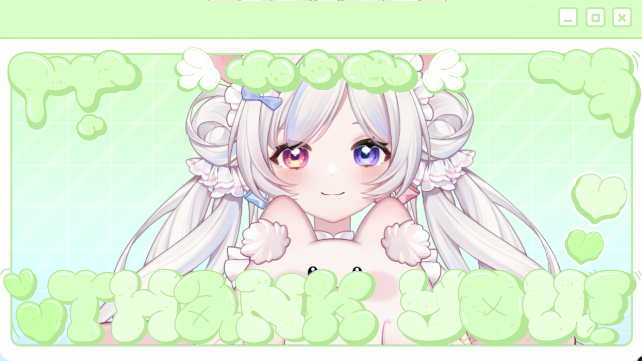 通常サンクスのテンプレプレビュー