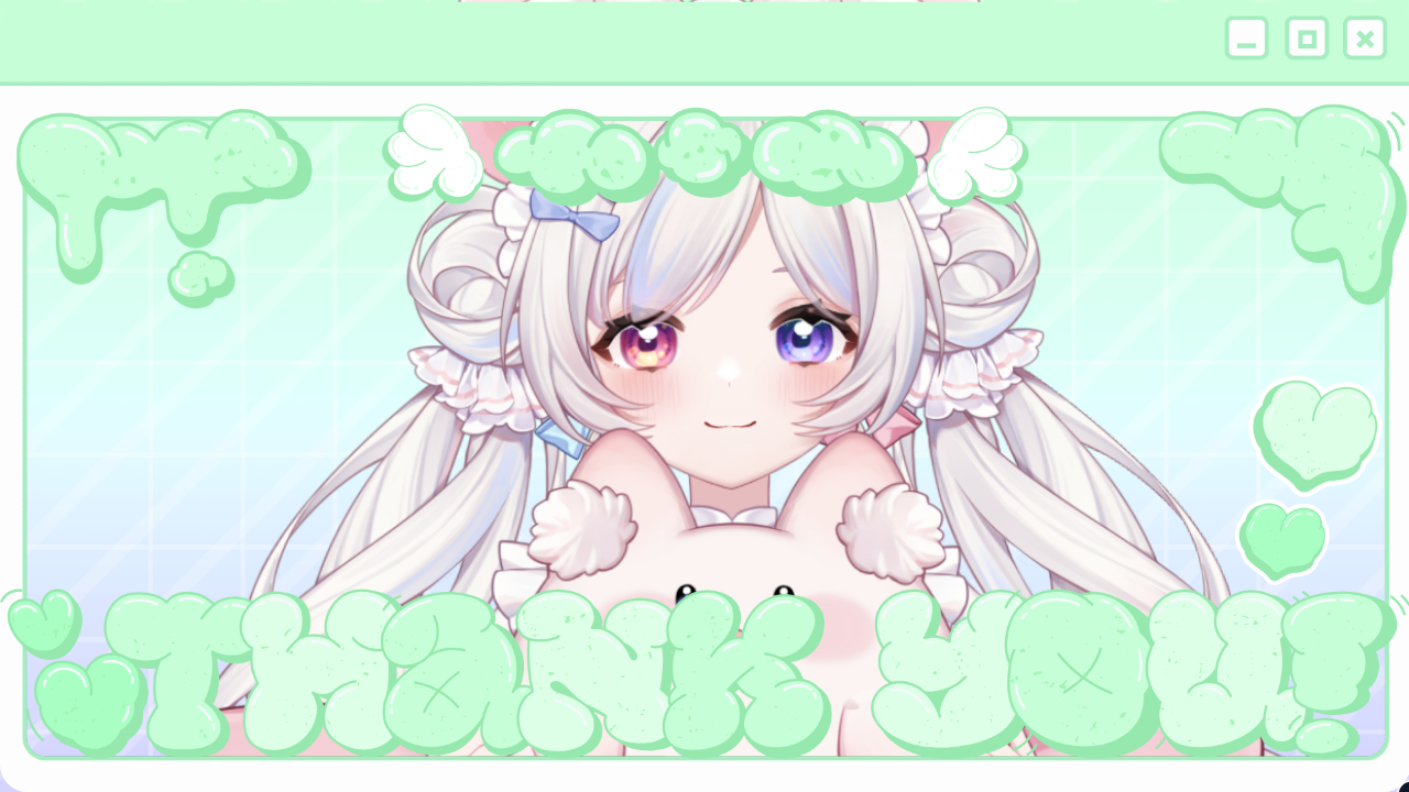 通常サンクスのテンプレプレビュー