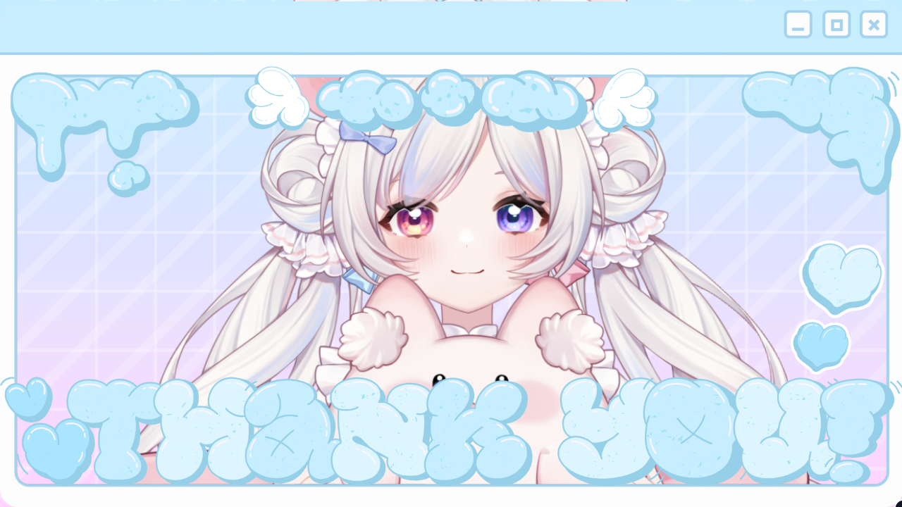 通常サンクスのテンプレプレビュー