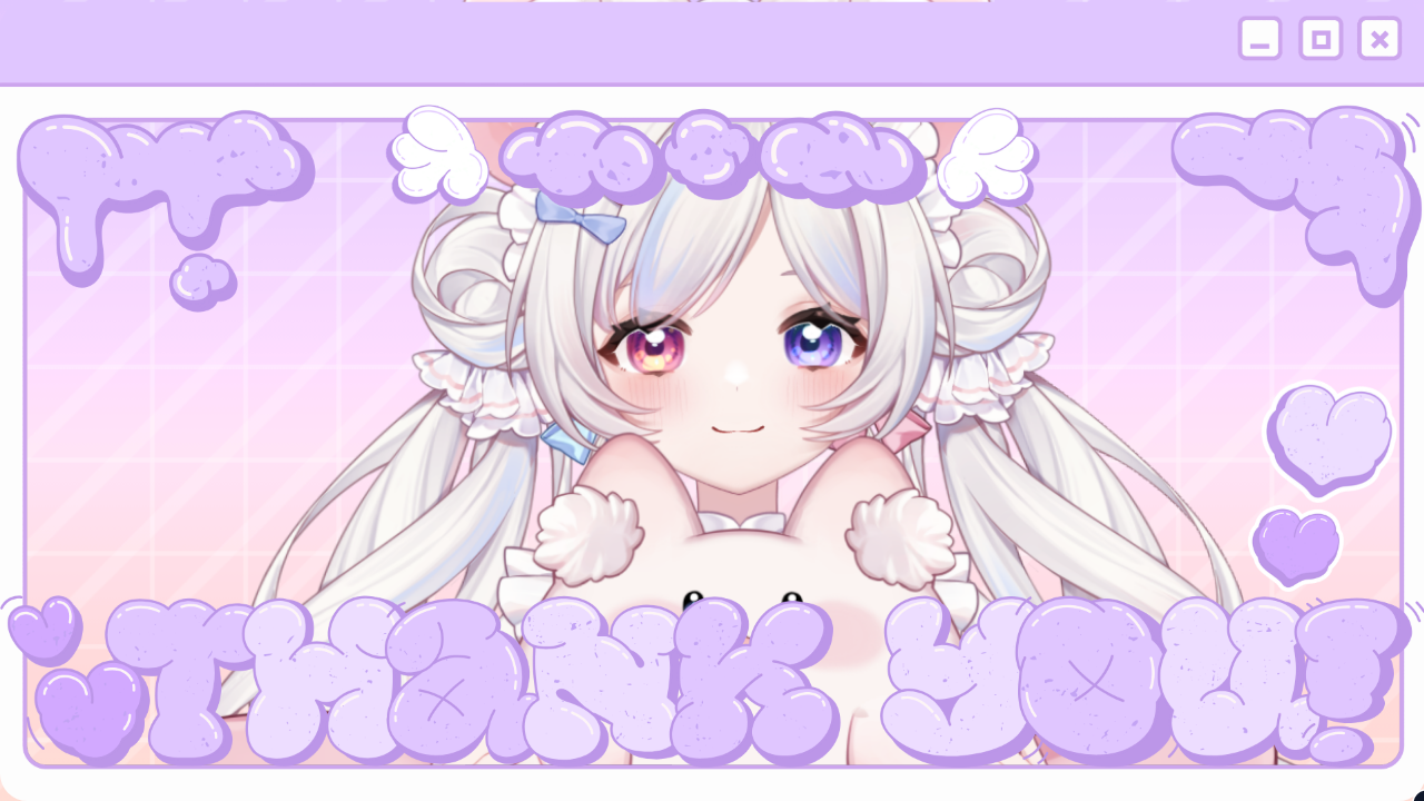 通常サンクスのテンプレプレビュー