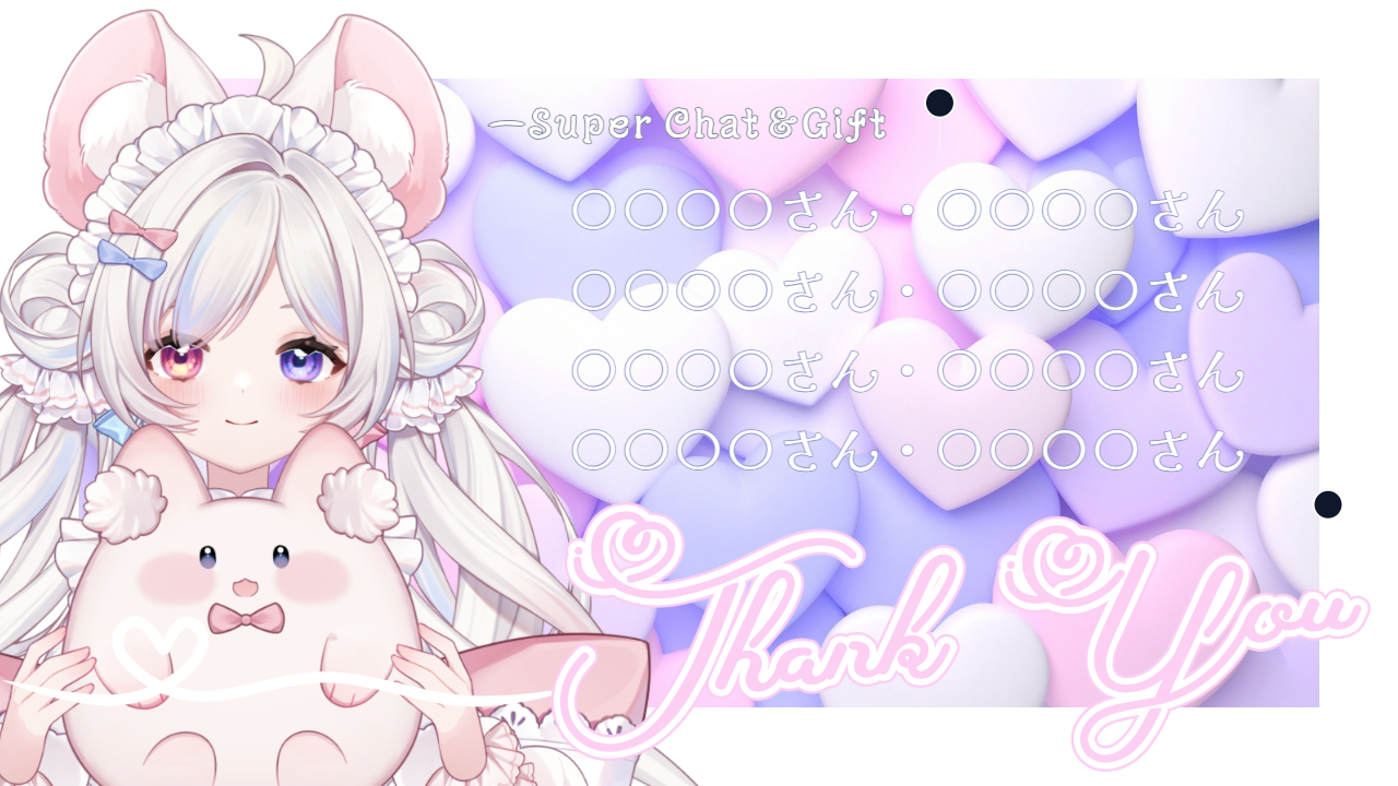 スパチャ感謝のテンプレプレビュー